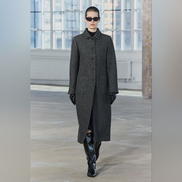 COAT WITH MANTECO WOOL ZW COLLECTION - Picture 3 of 13